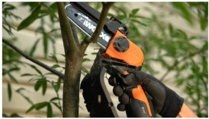 Worx Κλαδευτικό Αλυσοπρίονο Μπαταρίας 20V 1.8kg με Λάμα 12cm Κωδικός: WG324E