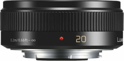 Panasonic Crop Φωτογραφικός Φακός Lumix G 20mm f/1.7 II ASPH Standard / Pancake για Micro Four Thirds (MFT) Mount Μαύρος
