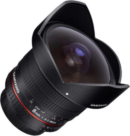 Samyang Crop Φωτογραφικός Φακός 8mm f/3.5 UMC CS II Fisheye για Canon EF-M Mount Μαύρος