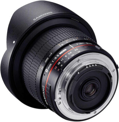 Samyang Crop Φωτογραφικός Φακός 8mm f/3.5 UMC CS II Fisheye για Canon EF-M Mount Μαύρος