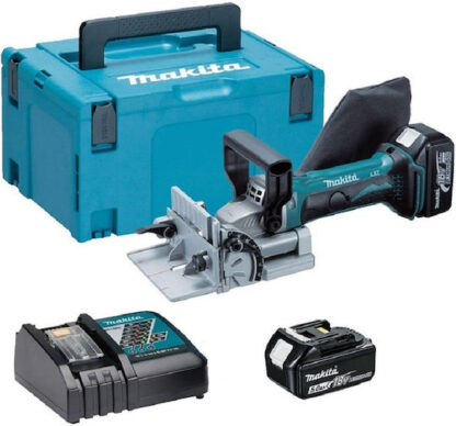 Makita Φρεζοκαβιλιέρα 18V 2x5Ah με Σύστημα Αναρρόφησης Κωδικός: DPJ180RTJ