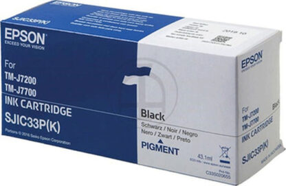 Epson SJIC22P Γνήσιο Μελάνι Εκτυπωτή InkJet Μαύρο (C33S020601)