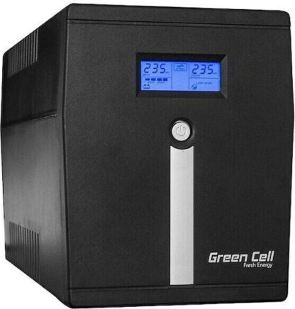 Green Cell UPS09 uninterruptible power supply (UPS) Line-Interactive 3 kVA 1400 W 5 AC outlet(s)