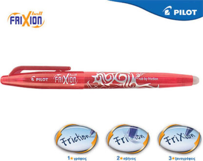 Pilot FriXion Ball Στυλό Gel 0.7mm Κόκκινο με Κόκκινο Μελάνι Κωδικός: BL-FR7R