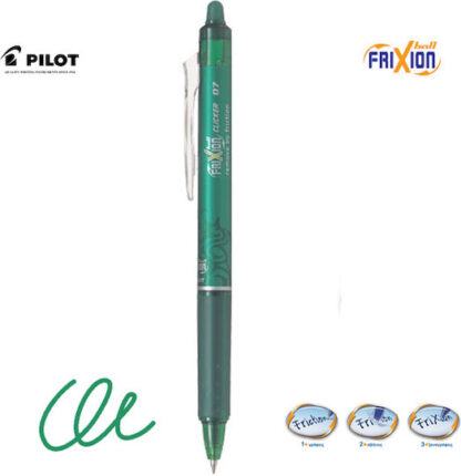 Pilot Στυλό Gel 0.7mm με Πράσινο Μελάνι Frixion Ball Clicker Κωδικός: BLRT-FR7-GMK