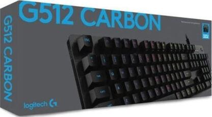 Logitech G512 Gaming Μηχανικό Πληκτρολόγιο με GX Brown διακόπτες και RGB φωτισμό (Αγγλικό US)