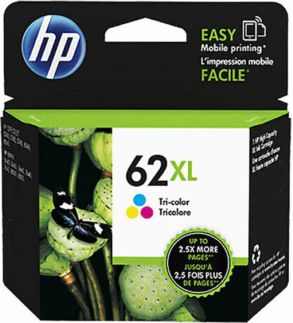 HP 62XL Γνήσιο Μελάνι Εκτυπωτή InkJet Πολλαπλό (Color) (C2P07AE)