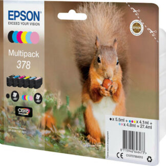 Epson 202XL Γνήσιο Πακέτο 5 Μελανιών Εκτυπωτή InkJet Photo Μαύρο / Κίτρινο / Κυανό / Ματζέντα / Μαύρο (C13T02G74010)