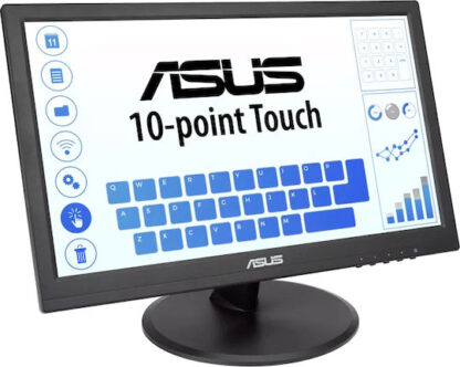 Asus VT168HR TN Monitor 15.6" 1366x768 με Χρόνο Απόκρισης 5ms GTG