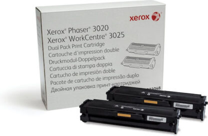Xerox 106R03048 Γνήσιο Multipack Toner Laser Εκτυπωτή Μαύρο 2τμχ
