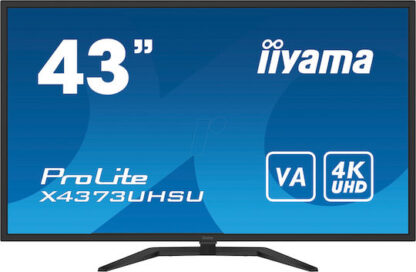 Iiyama Prolite X4373UHSU-B1 VA Monitor 43" 4K 3840x2160 με Χρόνο Απόκρισης 3ms GTG
