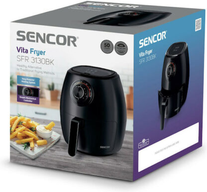 Sencor SFR 3130BK Air Fryer 3.5lt Μαύρο