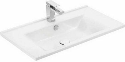 Drop Sorento 75 Πάγκος με Νιπτήρα, Καθρέπτη & Στήλη Μ75xΒ45.5xΥ50cm Cement Wood Κωδικός: 5PSO075CW+6BAT075PC+5KPN075MR+5SSOL35CW