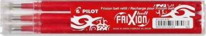 Pilot Frixion Ανταλλακτικό Μελάνι για Στυλό σε Κόκκινο χρώμα Medium 0.7mm 3τμχ