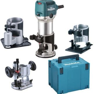 Makita Φρεζοκαβιλιέρα 18V 2x5Ah με Σύστημα Αναρρόφησης Κωδικός: DPJ180RTJ