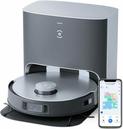 Ecovacs DEEBOT X1 Plus Σκούπα Ρομπότ για Σκούπισμα & Σφουγγάρισμα Γκρι
