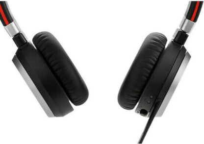 Jabra Evolve 65 SE Stereo UC w/Charging Stand Ασύρματα On Ear Multimedia Ακουστικά με μικροφωνο και σύνδεση Bluetooth