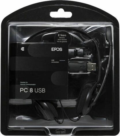Sennheiser PC 8 USB On Ear Multimedia Ακουστικά με μικροφωνο και σύνδεση USB-A