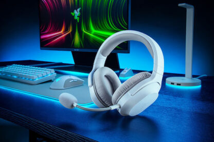 Razer Barracuda X Ασύρματο Over Ear Gaming Headset με σύνδεση 3.5mm / USB / Bluetooth Λευκό