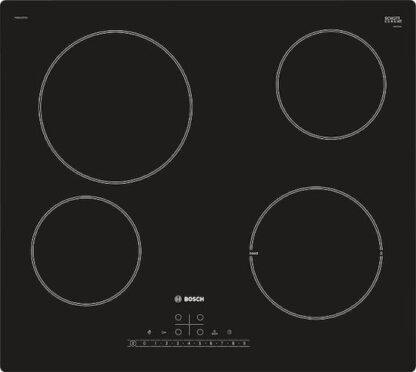 Bosch Serie 6 PKE611FP2E hob Black Built-in 60 cm Ceramic 4 zone(s)