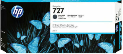 HP 727 Γνήσιο Μελάνι Εκτυπωτή InkJet Matte Μαύρο (C1Q12A)