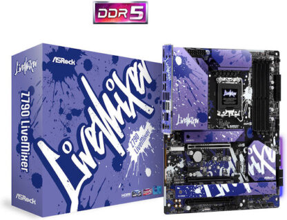 ASRock Z790 Livemixer Motherboard ATX με Intel 1700 Socket