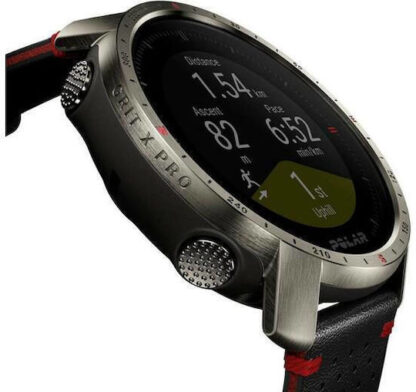 Polar Grit X Pro Titan Αδιάβροχο Smartwatch με Παλμογράφο (Titan)