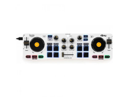 Hercules DJControl Control MIX Bluetooth Pour Smartphone et tablettes Android e 2 channels Black  White  Yellow