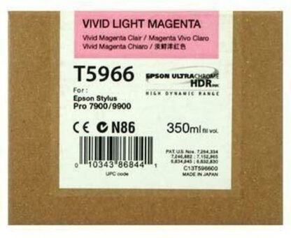 Epson T5966 Γνήσιο Μελάνι Εκτυπωτή InkJet Ανοιχτό Ματζέντα (C13T596600)