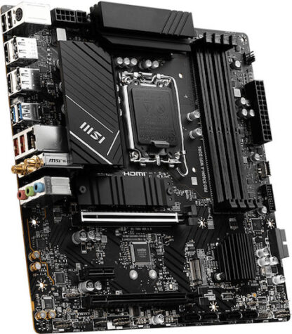 MSI Pro B760M-A WIFI DDR4 Motherboard Micro ATX με Intel 1700 Socket