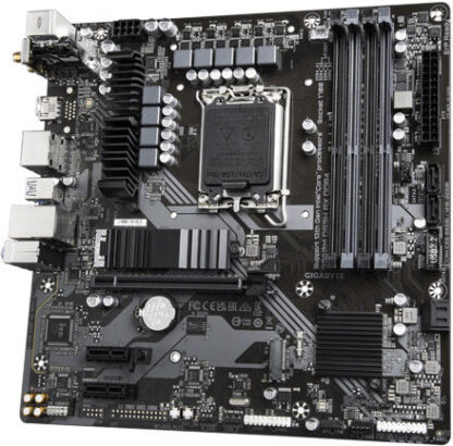 GIGABYTE B760M DS3H AX DDR4 Motherboard - Supports Intel Core 14th Gen CPUs  6+2+1 Phases Digital VRM  up to 5333MHz DDR4 (OC)  2xPCIe 4.0 M.2  Wi-Fi 6E  2.5GbE LAN  USB 3.2 Gen2