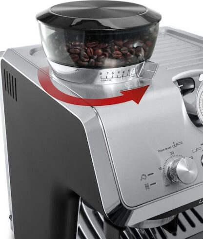 De'Longhi La Specialista Arte Αυτόματη Μηχανή Espresso 1400W Πίεσης 15bar με Μύλο Άλεσης Ασημί