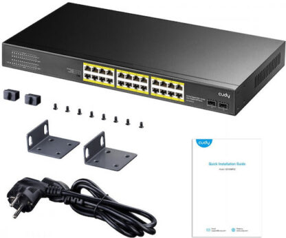 Cudy GS1028PS2 Unmanaged L2 PoE+ Switch με 24 Θύρες Gigabit (1Gbps) Ethernet και 2 SFP Θύρες