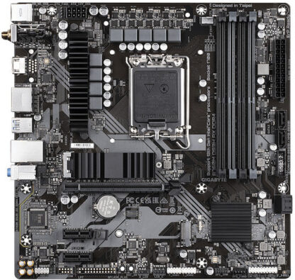 GIGABYTE B760M DS3H AX DDR4 Motherboard - Supports Intel Core 14th Gen CPUs  6+2+1 Phases Digital VRM  up to 5333MHz DDR4 (OC)  2xPCIe 4.0 M.2  Wi-Fi 6E  2.5GbE LAN  USB 3.2 Gen2