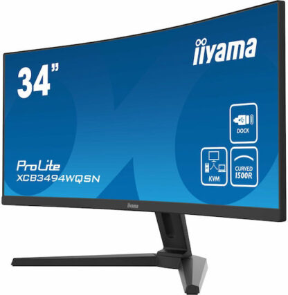 Iiyama Prolite XCB3494WQSN-B5 Ultrawide VA Curved Monitor 34" QHD 3440x1440