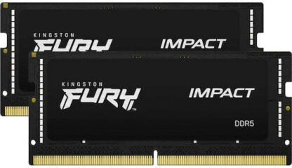 Kingston Fury Impact 32GB DDR5 RAM με 2 Modules (2x16GB) και Ταχύτητα 5600 για Laptop Κωδικός: KF556S40IBK2-32