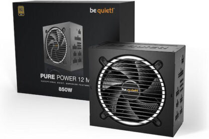 Be Quiet Pure Power 12 M 850W Μαύρο Τροφοδοτικό Υπολογιστή Full Modular 80 Plus Gold