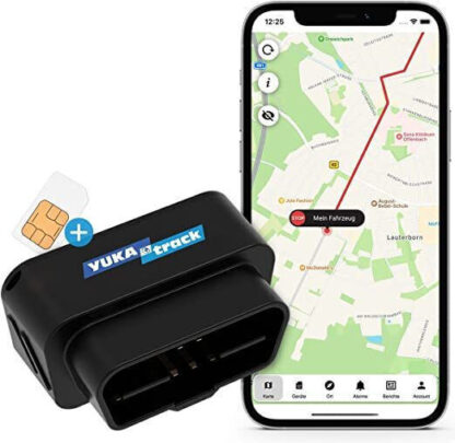 IoT YUKAtrack AIO GPS OBD2 Car Tracker with SIM + Data Flat