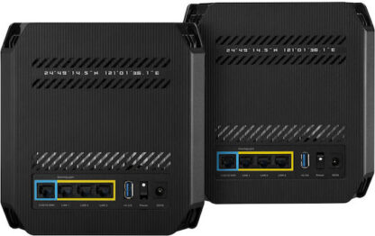 Asus ROG Rapture GT6 WiFi Mesh Network Access Point Wi‑Fi 6 Tri Band (2.4 & 5 & 5GHz) σε Διπλό Kit Μαύρο