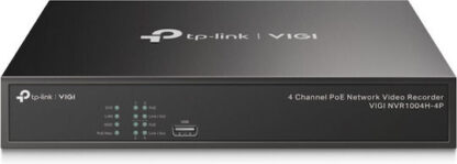 TP-LINK Vigi v1 Καταγραφικό NVR 4 Καναλιών με Ανάλυση 4K VIGI NVR1004H-4P