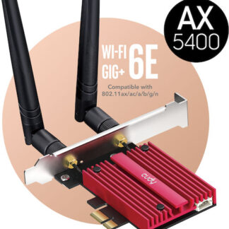 Cudy WE3000S Ασύρματη Κάρτα Δικτύου Wi‑Fi 6E (5400Mbps) PCI-e
