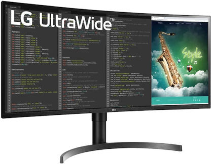 LG 35WN75CP-B Ultrawide VA HDR Curved Gaming Monitor 35" QHD 3440x1440 με Χρόνο Απόκρισης 5ms GTG