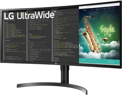 LG 35WN75CP-B Ultrawide VA HDR Curved Gaming Monitor 35" QHD 3440x1440 με Χρόνο Απόκρισης 5ms GTG