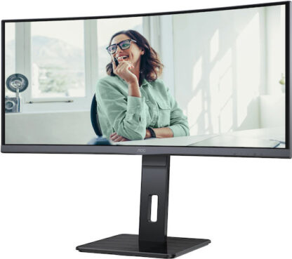 AOC CU34P3CV VA Curved Monitor 34" QHD 3440x1440 με Χρόνο Απόκρισης 4ms GTG