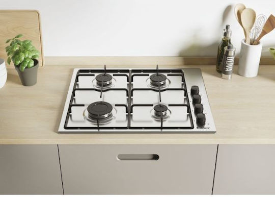 Candy Εστία Φυσικού Αερίου με Πλαίσιο Αυτόνομη Inox 59.5x51εκ. Ασημί Κωδικός: CHW6LBX Candy Εστία Φυσικού Αερίου με Πλαίσιο Αυτόνομη Inox 59.5x51εκ. Ασημί Κωδικός: CHW6LBX