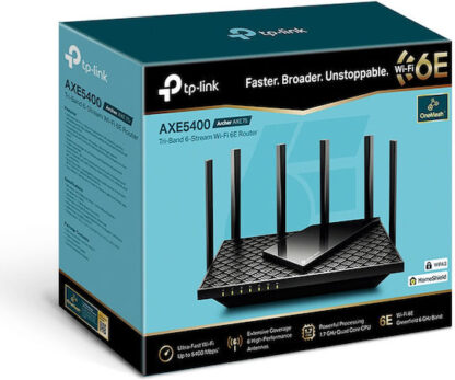 TP-LINK Archer AXE75 v1 Ασύρματο Router Wi‑Fi 6E με 4 Θύρες Gigabit Ethernet