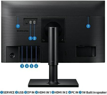 Samsung LF24T450FZU IPS Monitor 24" FHD 1920x1080 με Χρόνο Απόκρισης 5ms GTG