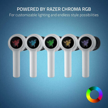 Razer Hammerhead HyperSpeed In-ear Bluetooth Handsfree Ακουστικά με Θήκη Φόρτισης Λευκά