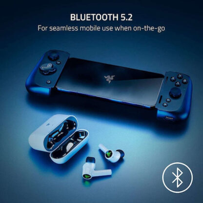 Razer Hammerhead HyperSpeed In-ear Bluetooth Handsfree Ακουστικά με Θήκη Φόρτισης Λευκά