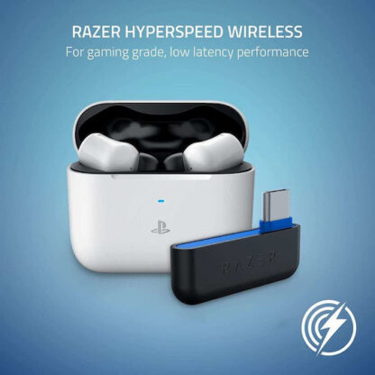 Razer Hammerhead HyperSpeed In-ear Bluetooth Handsfree Ακουστικά με Θήκη Φόρτισης Λευκά